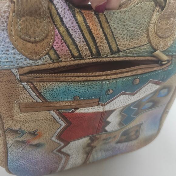 BIACCI handpainted leather purse never used - Picture 4 of 11